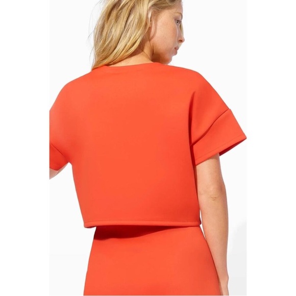 NWT Eleven By Venus Williams Cherry Tomato Cropped Tee, Size XXL - Picture 2 of 9